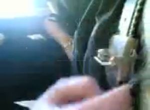 Крашенная азербайджанка делает минет дружку